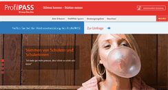 Desktop Screenshot of profilpass-fuer-junge-menschen.de